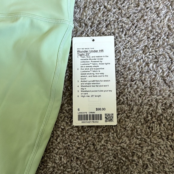 Women’s lululemon wunder under high rise tight 25” full on luxtreme - Picture 2 of 4